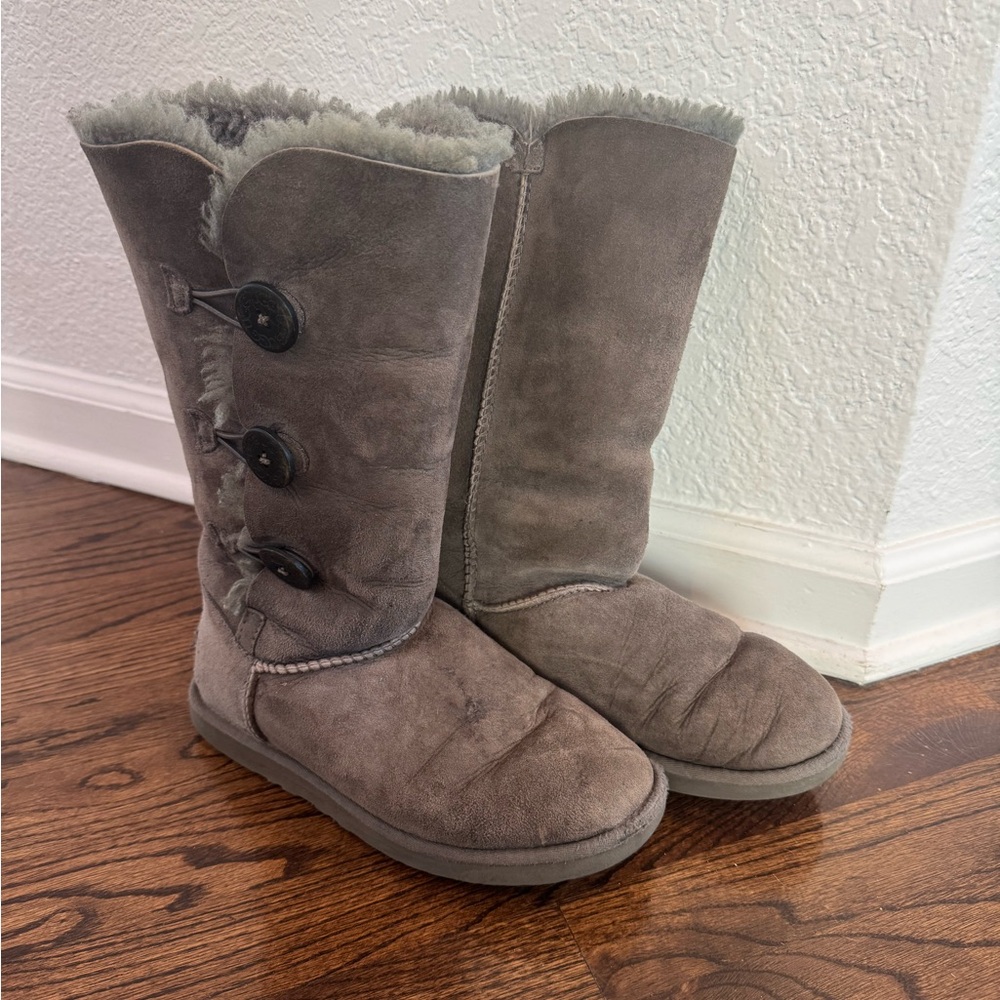 Ugg Gray Bailey Button Boots - image 1